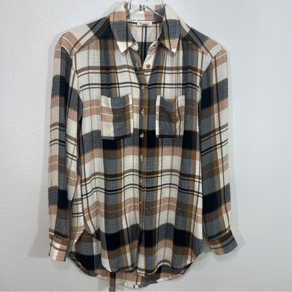 ANTHROPOLOGIE Pilcro plaid button down shirt - Picture 2 of 8